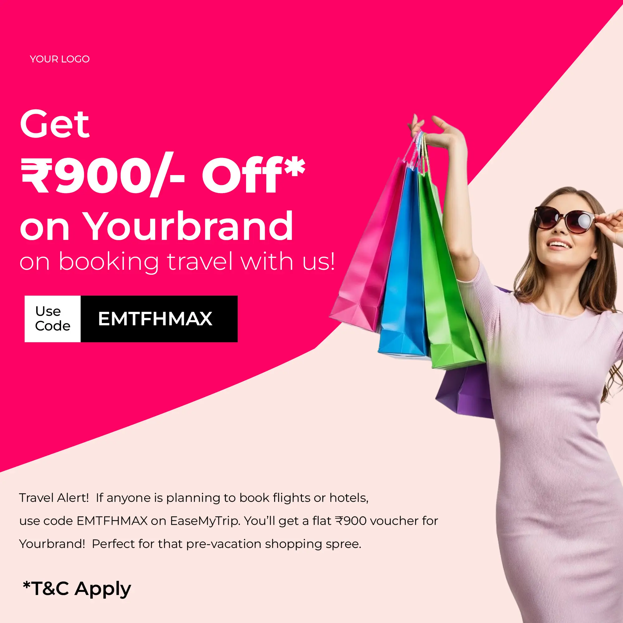 Modern Travel & Retail Offer PSD Template