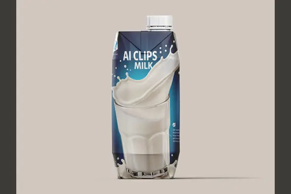 Milk  Packaging Mockup