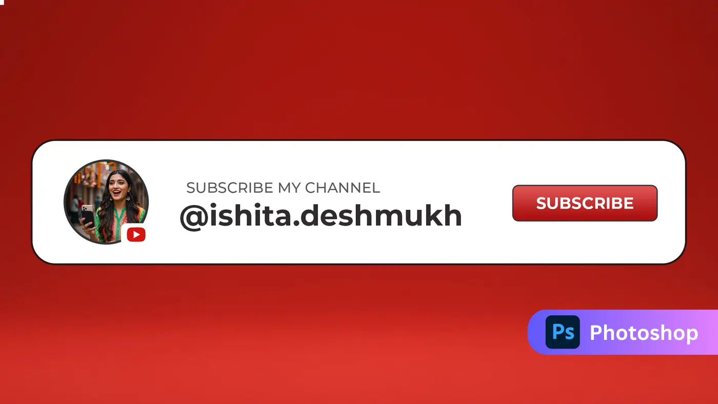 YouTube Subscribe PSD Template