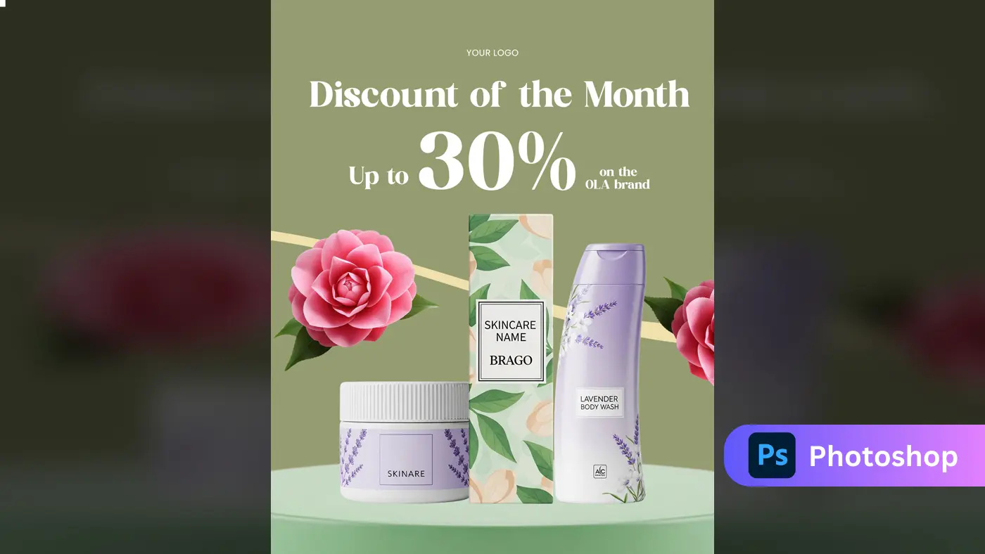 Natural Skincare Brand Promotion Template