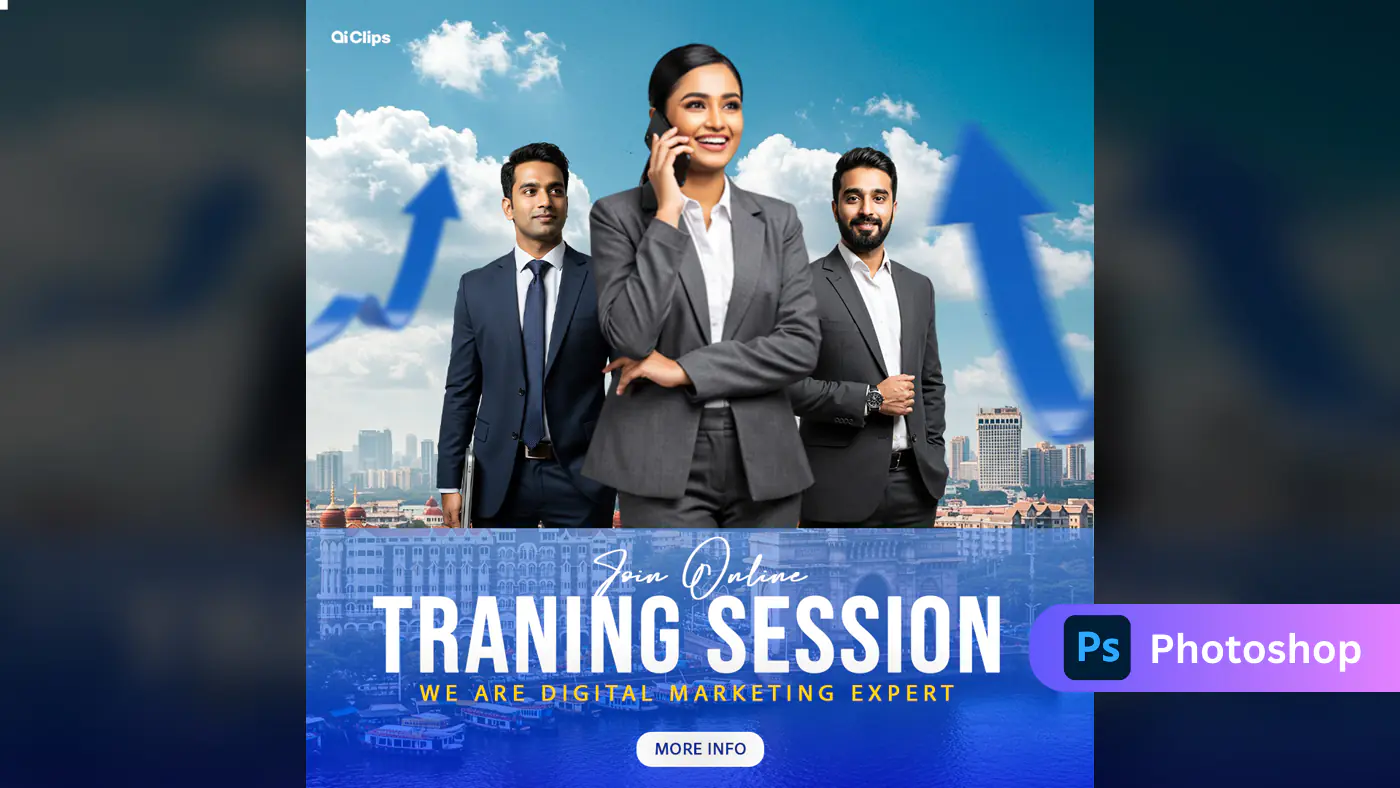 Digital Marketing Online Training Session template