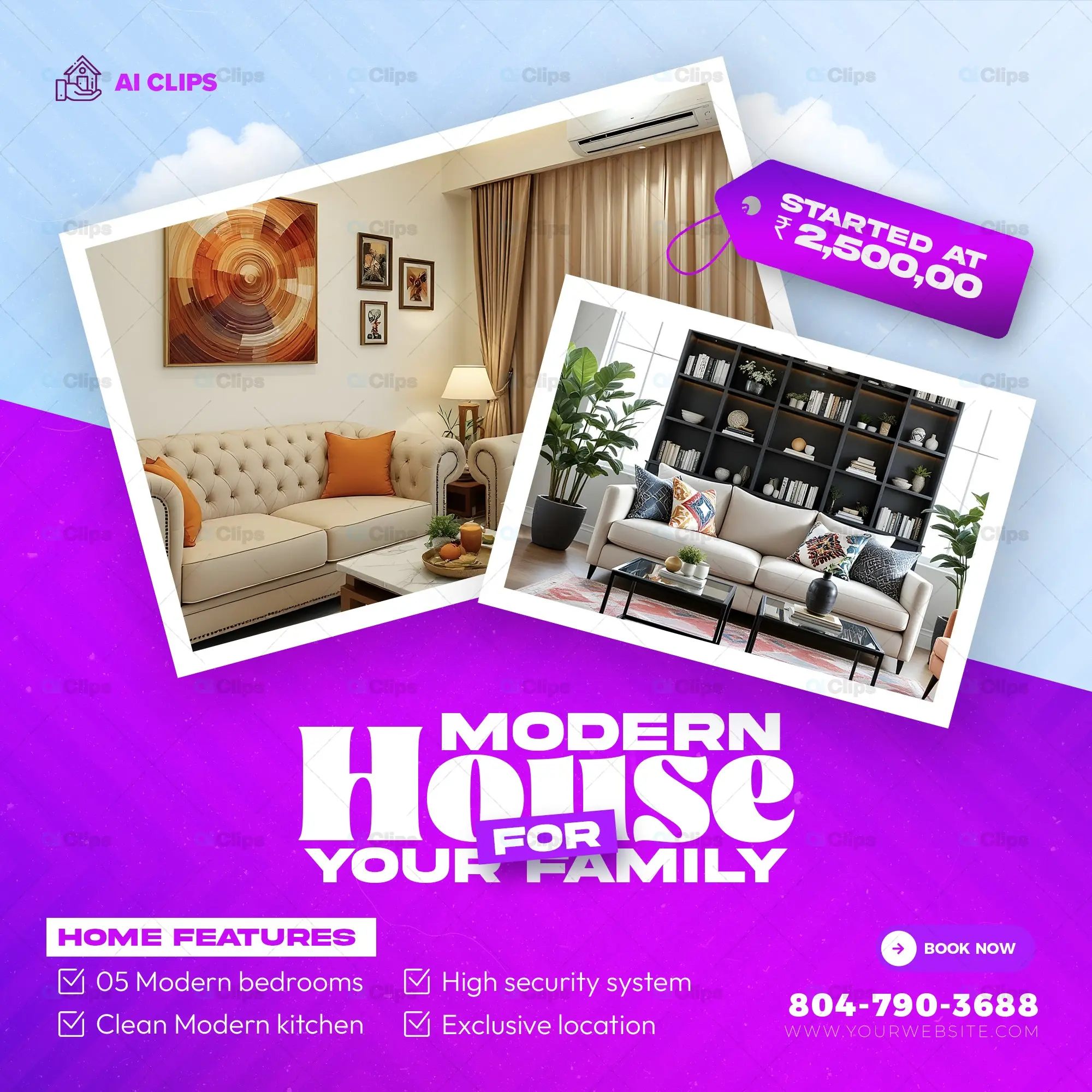 Modern House Promotion PSD