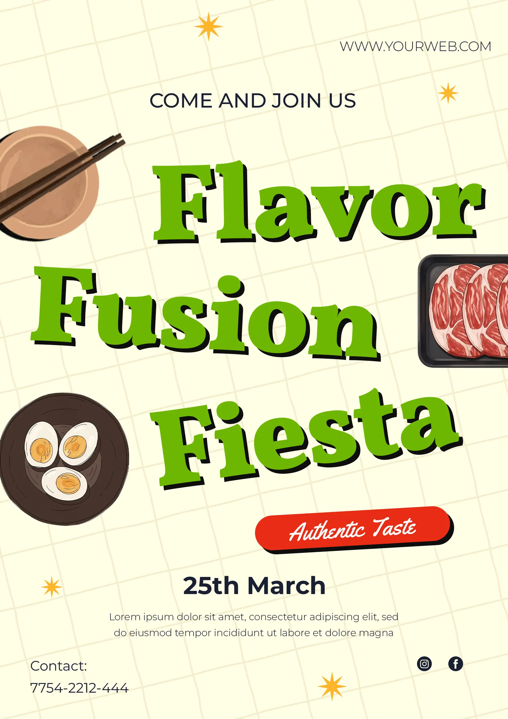 Food Festival Promotion Flyer Template