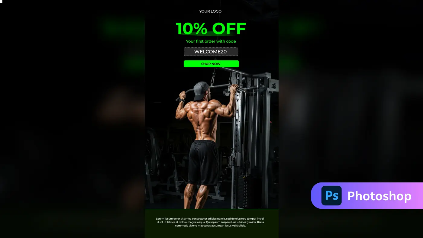 Dynamic Gym & Fitness Sale Template