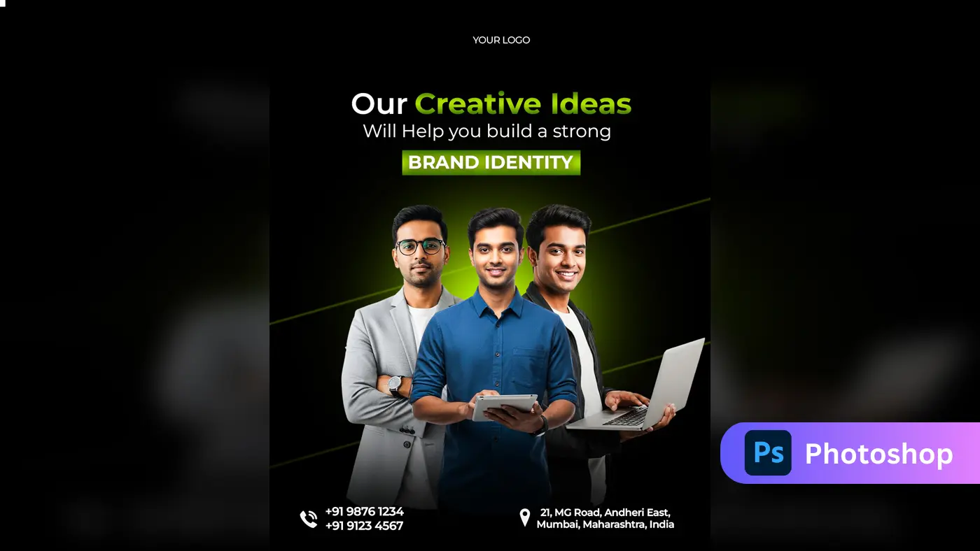Creative Agency Brand Identity Ad Template