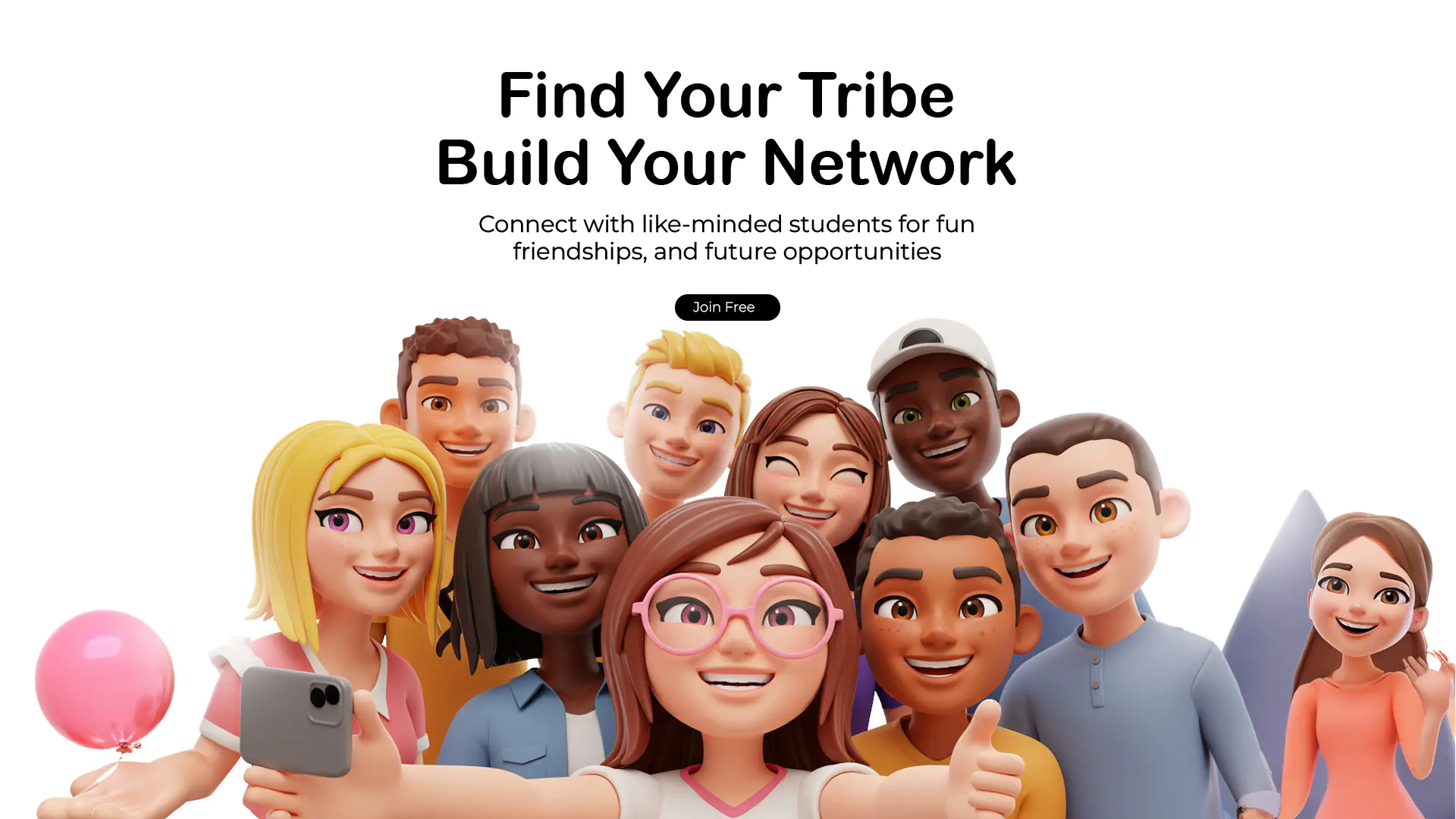 Student Networking Platform Advertisement