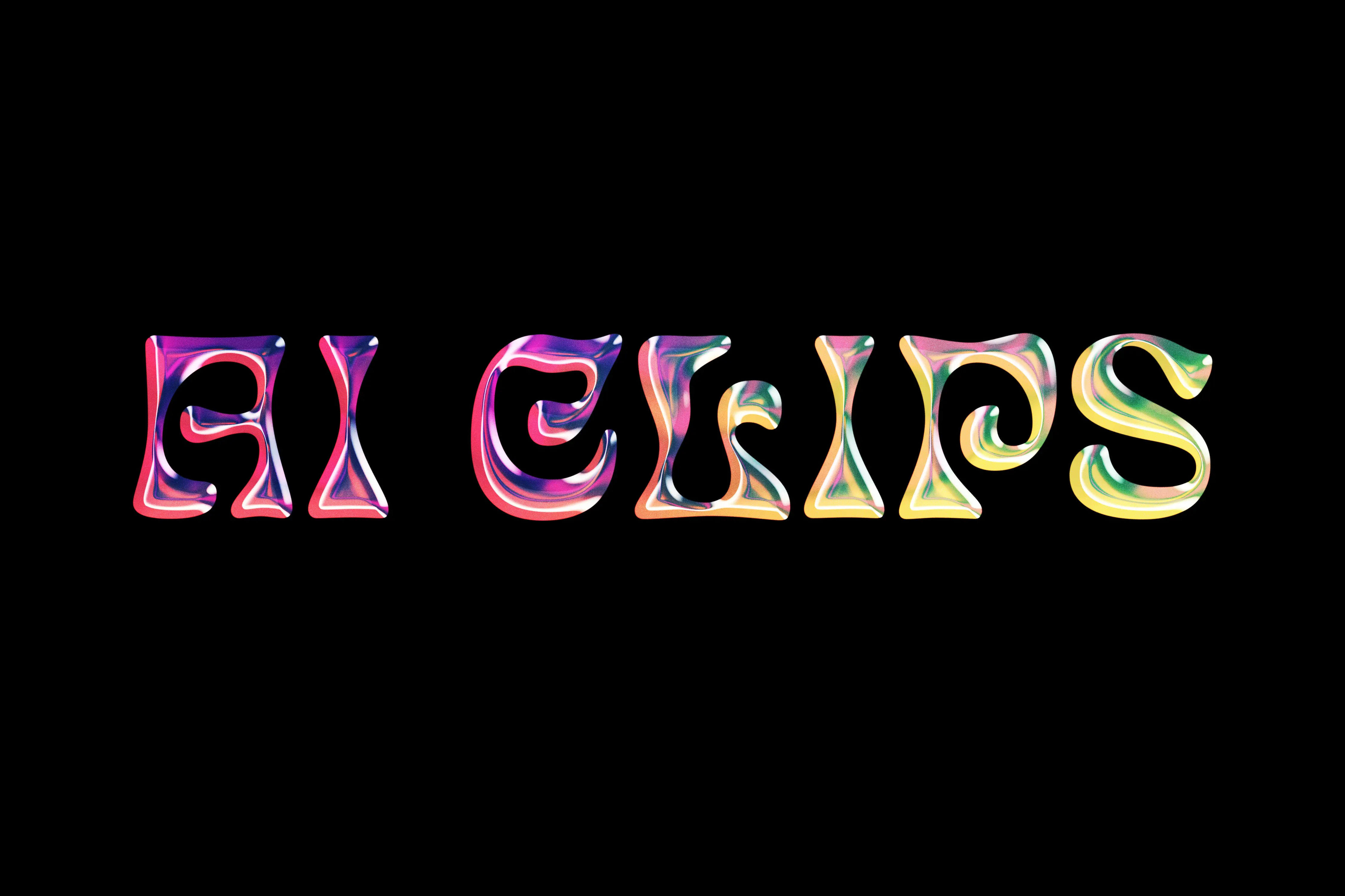 Psychedelic Liquid Text Effect  Vibrant Colorful Typography