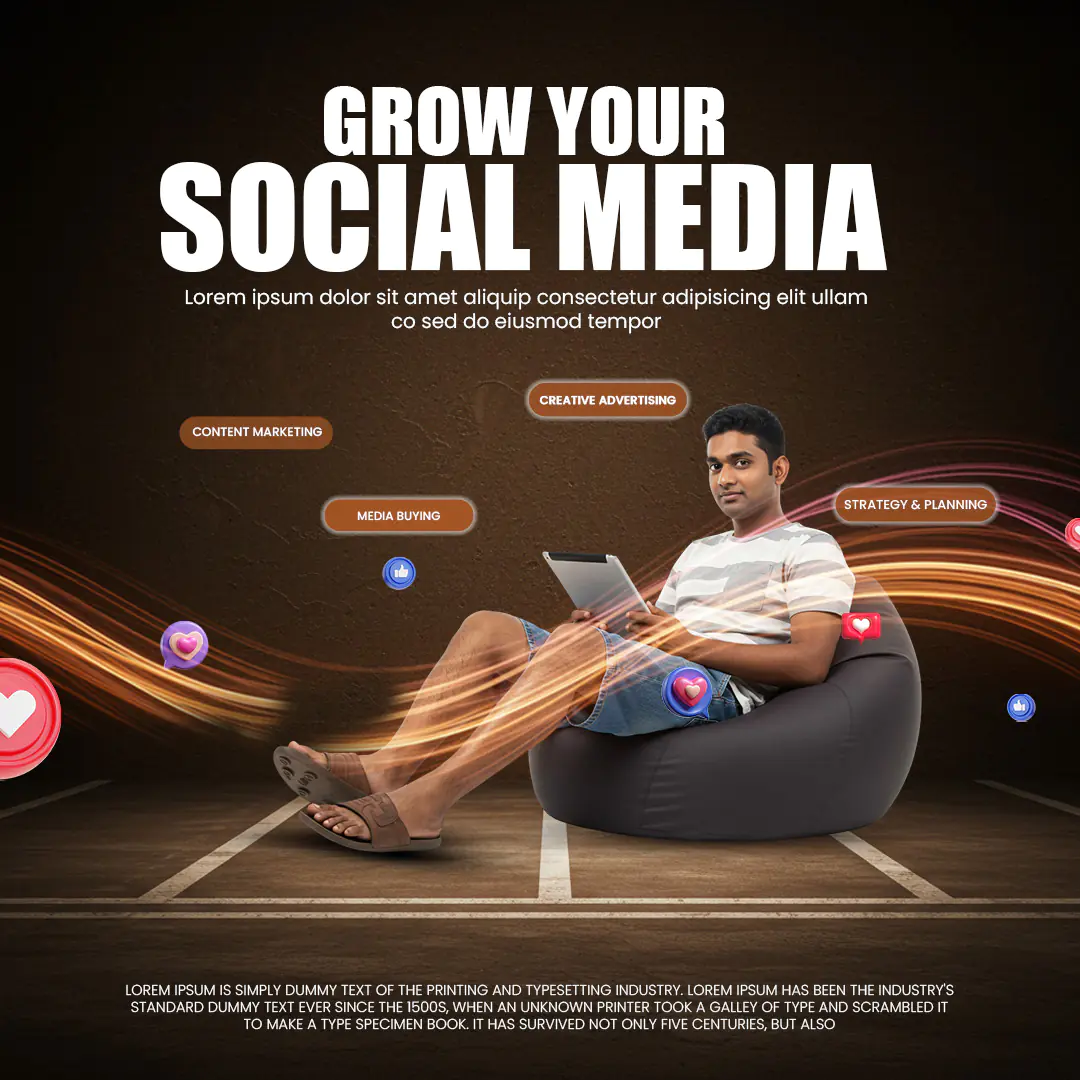 Social Media Growth Promotional Template