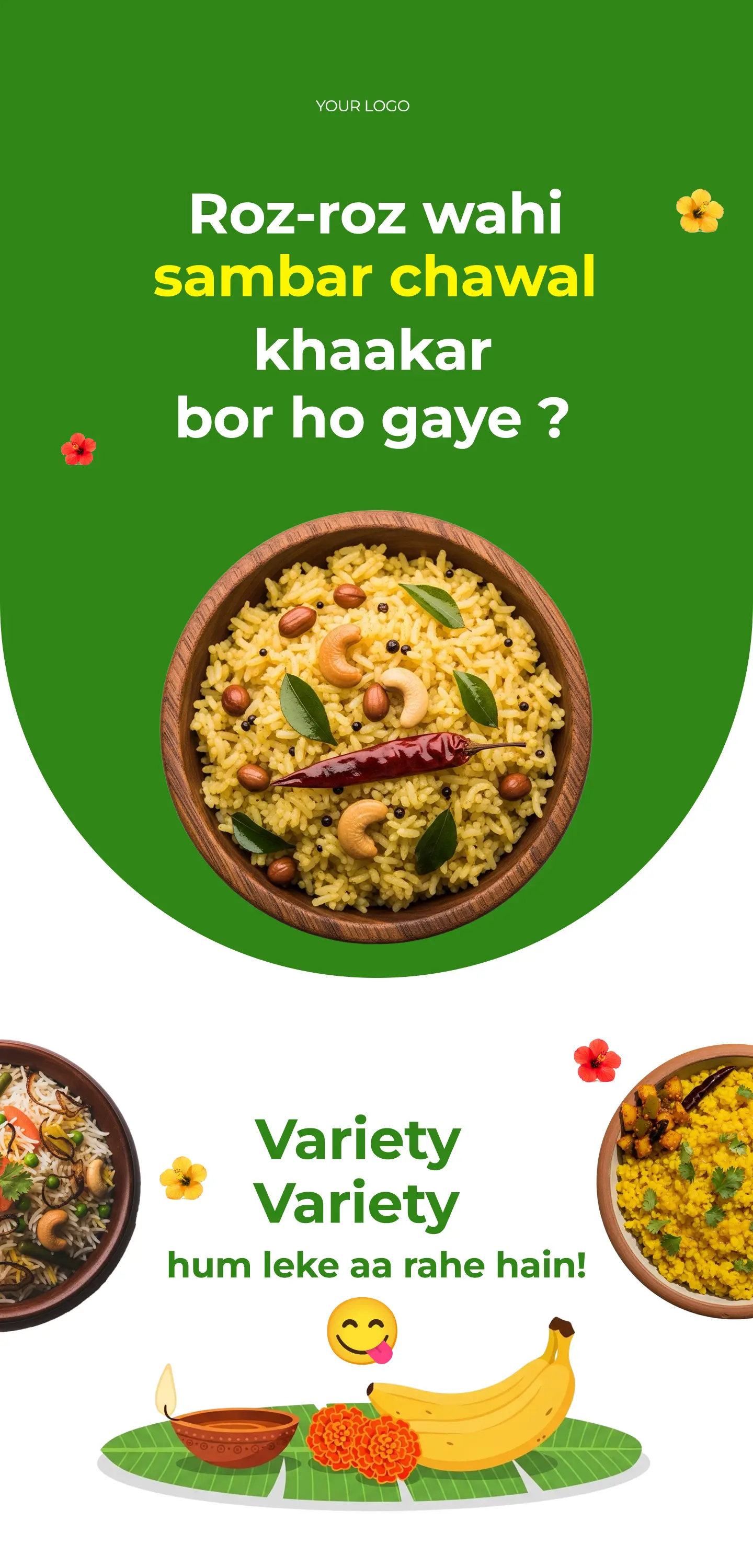 Indian Food Delivery Mobile Story Template