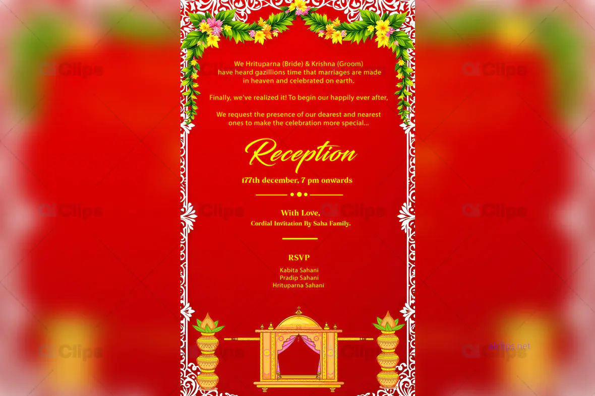 Reception Invitation Template