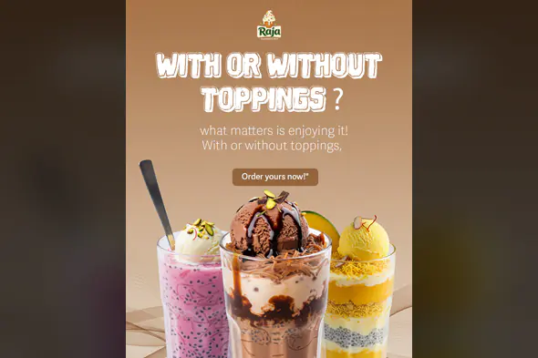Ice Cream Sundae Variety Ad