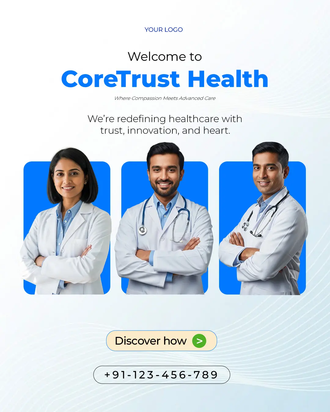 Meet Our Doctors Social Media Template