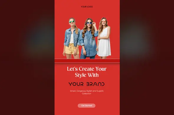 Vibrant Fashion Collection Story Template