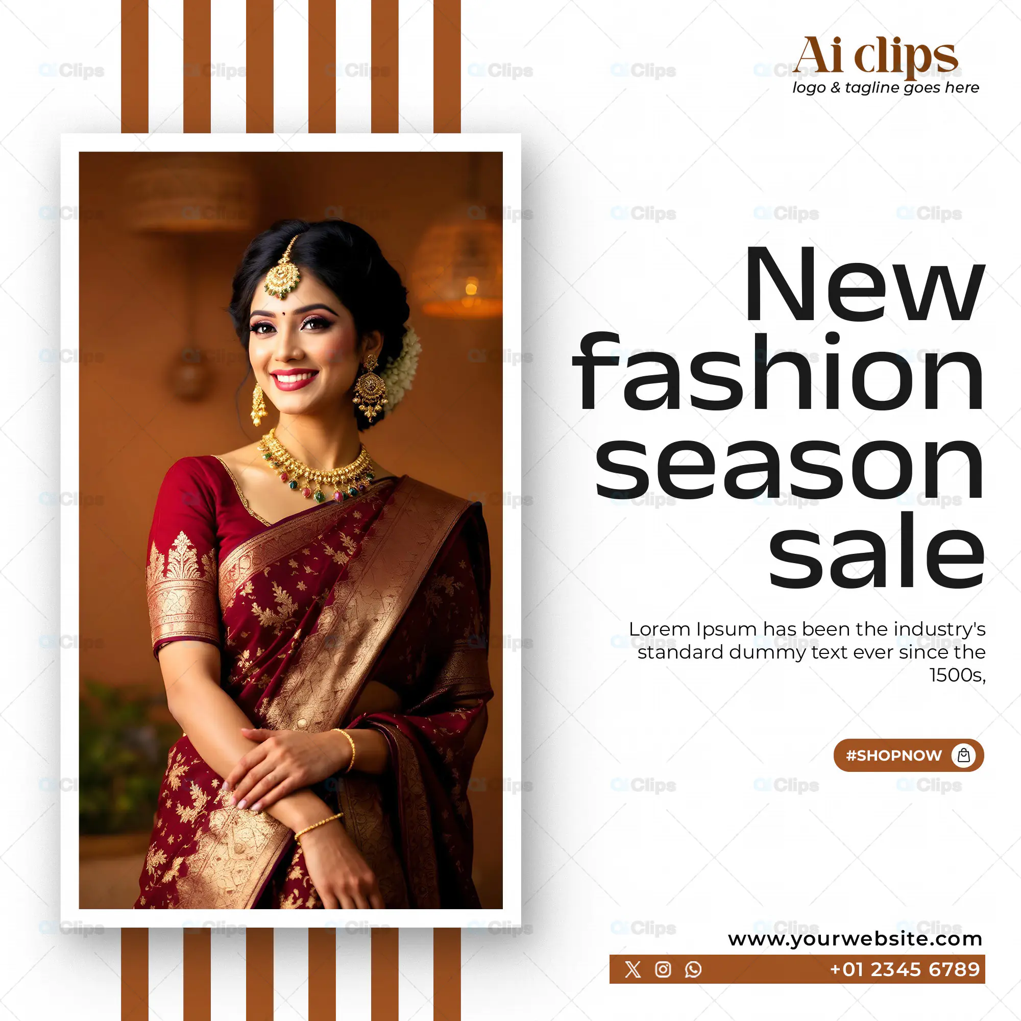 New Fashion Season Sale PSD Template