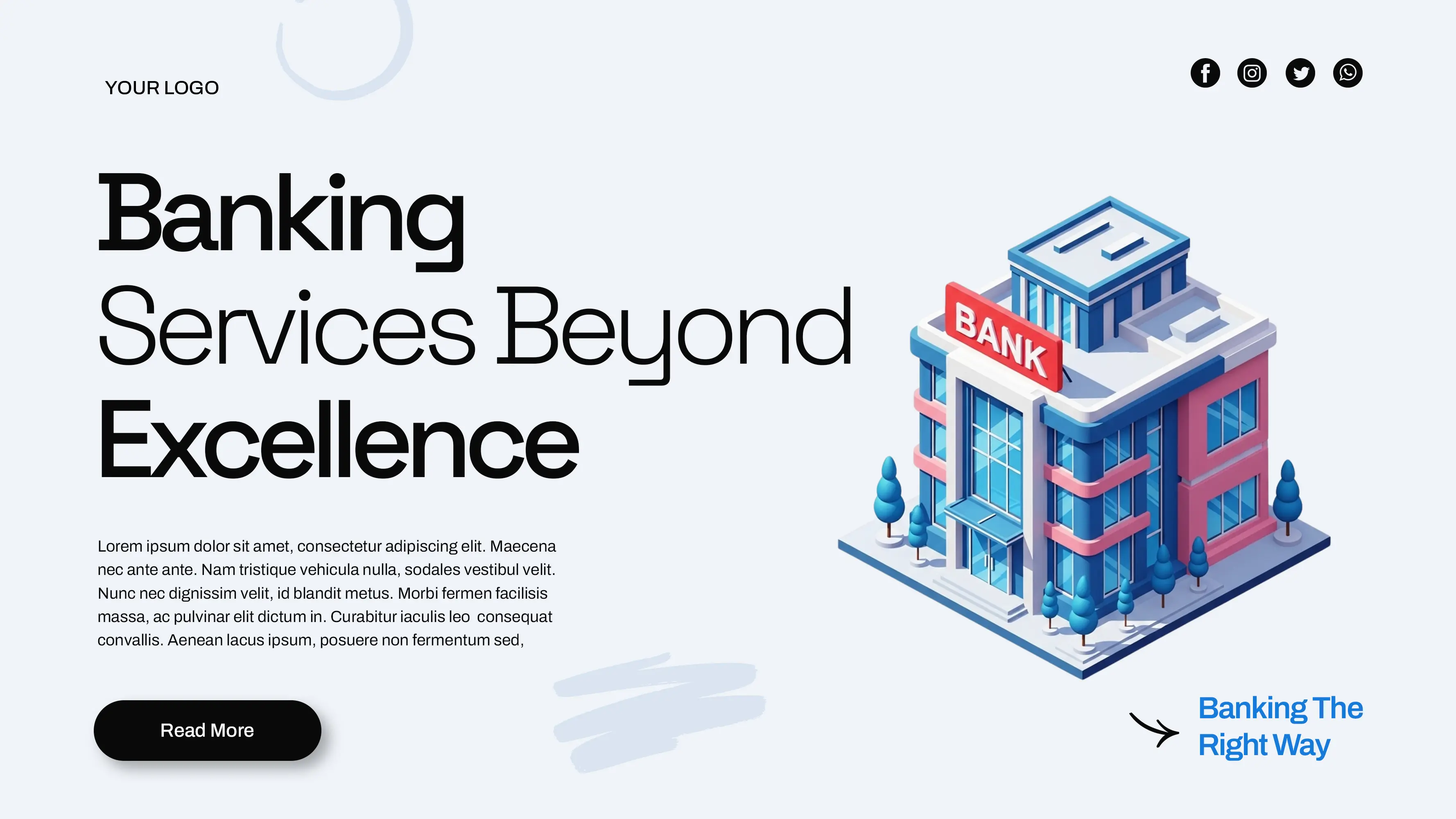 Corporate Banking Web Banner Template
