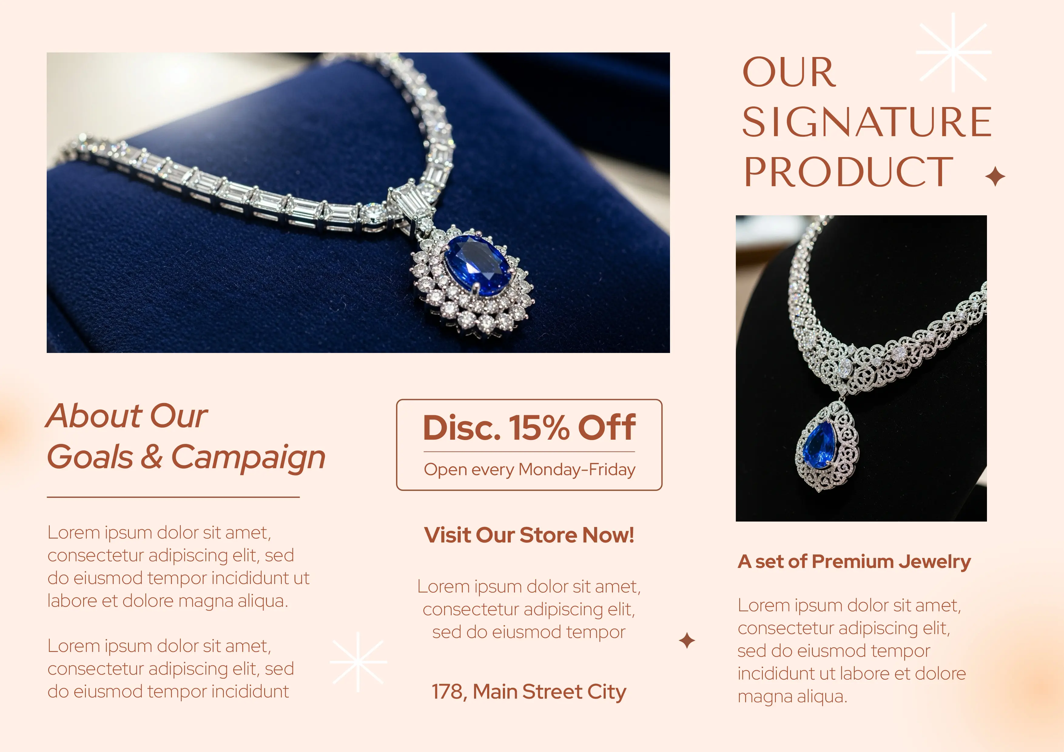 Premium Jewelry Store Marketing Template
