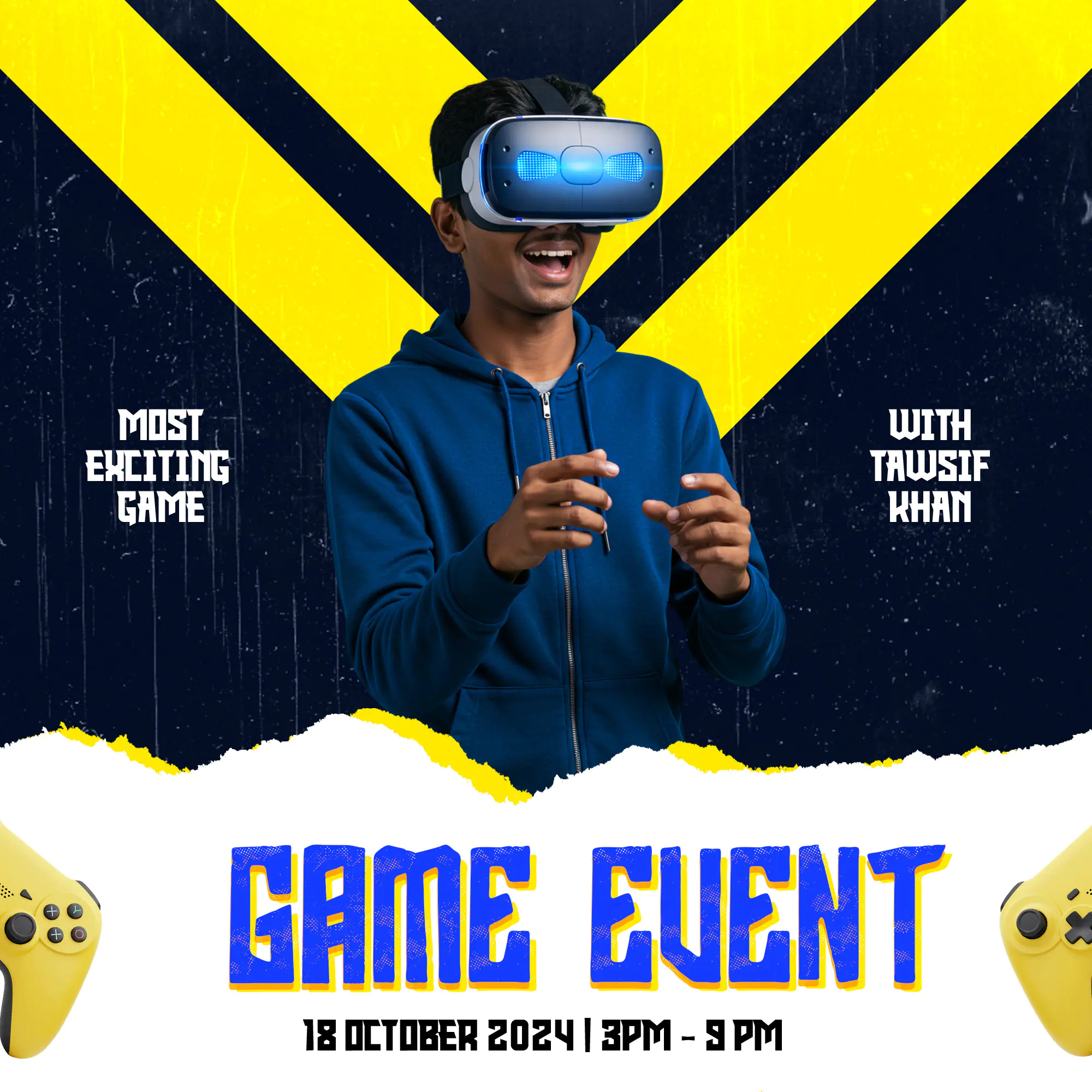 Energetic VR Gaming Event Promo Template