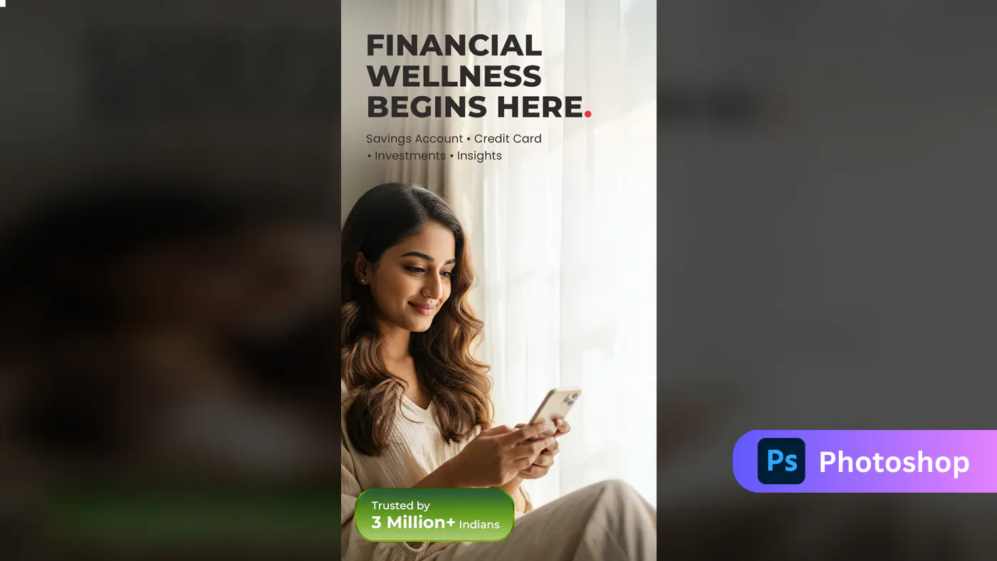 Financial Wellness App Banner Template
