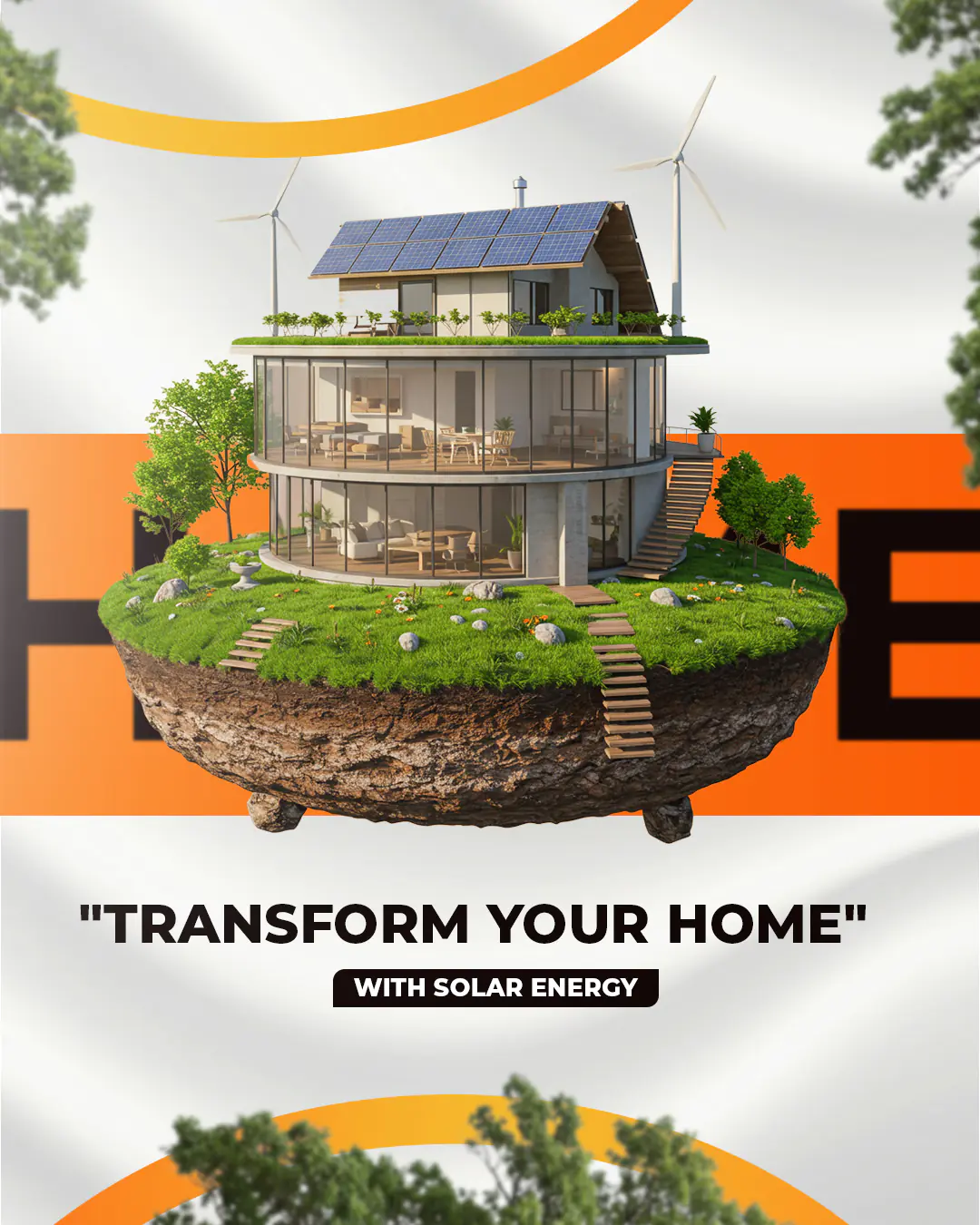 Solar Home Transformation PSD Template