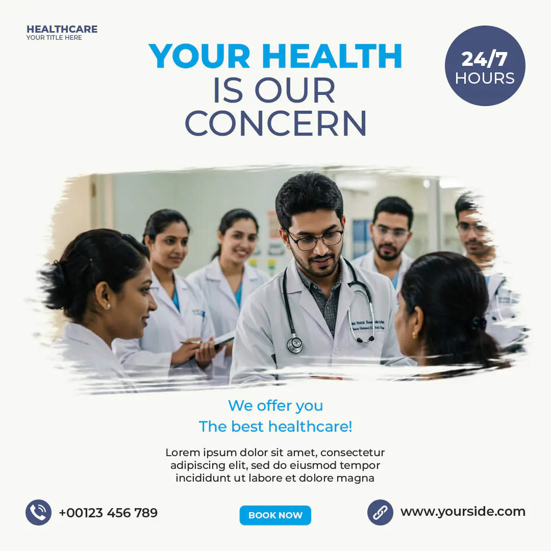 24/7 Healthcare Facility Promotion Template