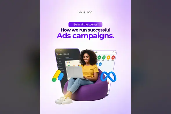 Digital Ad Campaign Showcase Template