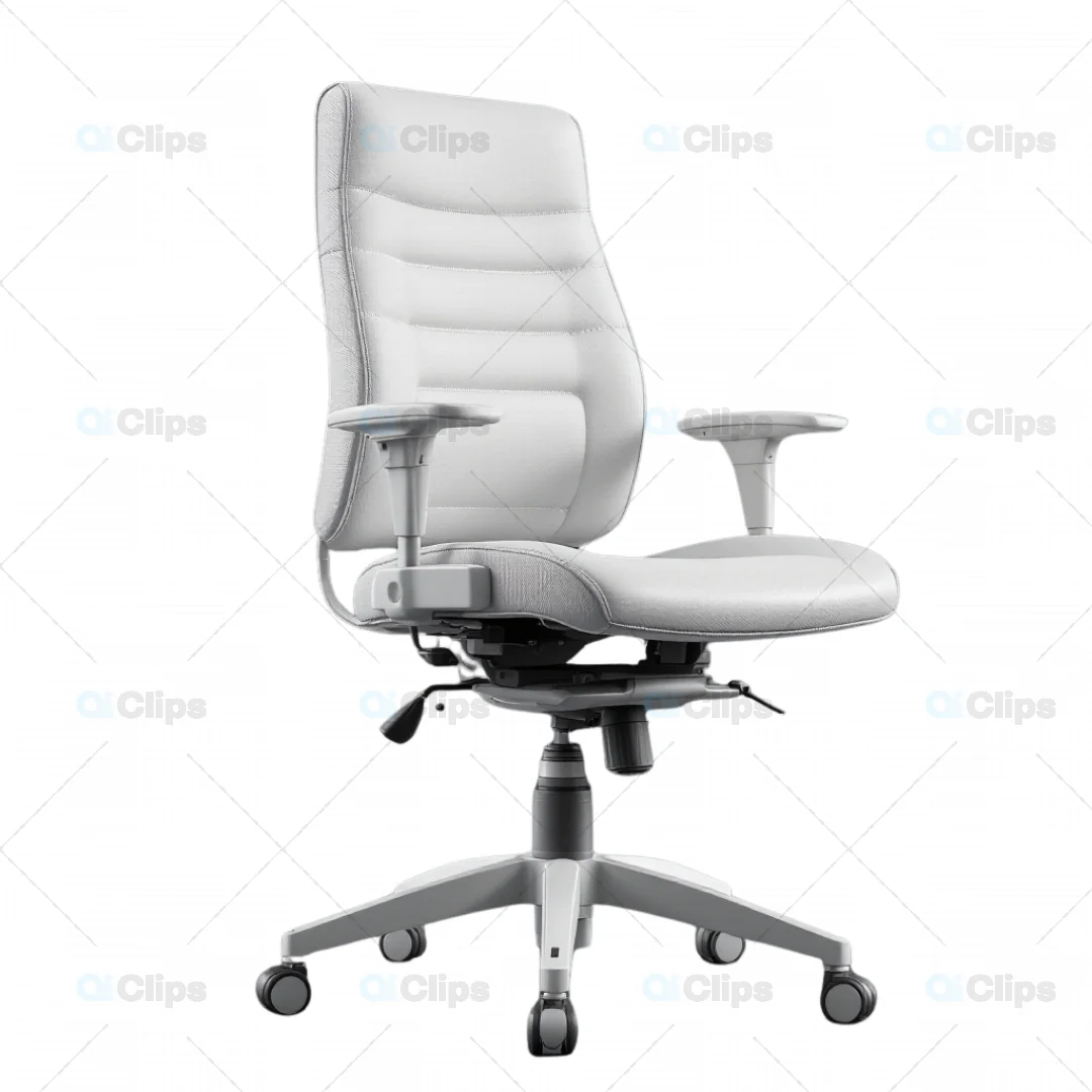 Modern 3D Office Chair Model with Ergonomic Design