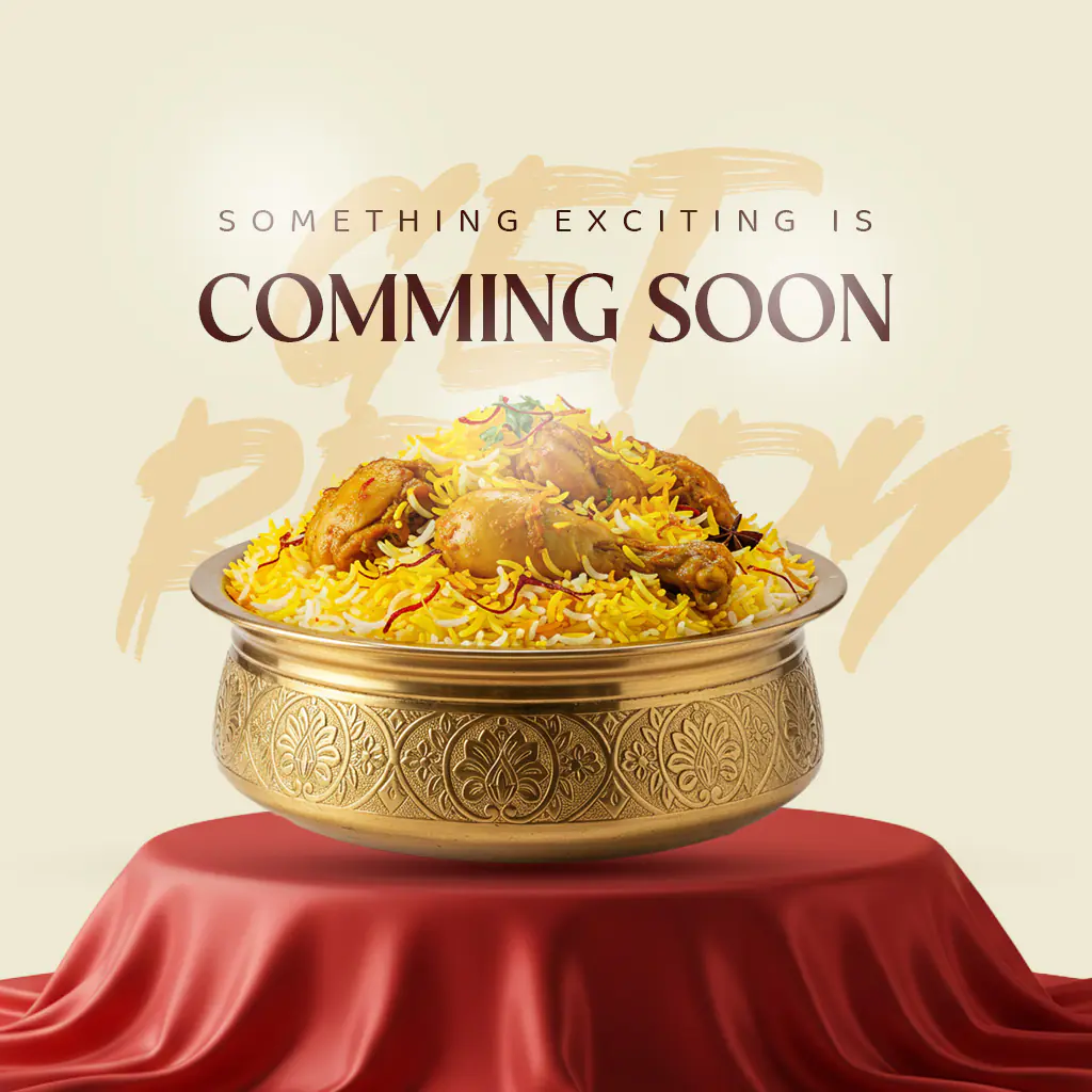 Enhanced Elegant Biryani Coming Soon Template