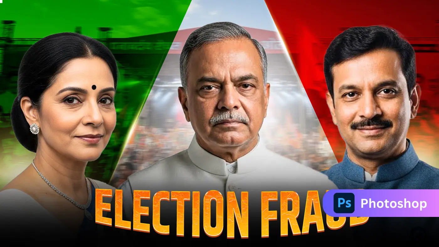 Indian Politics Thumbnail Template
