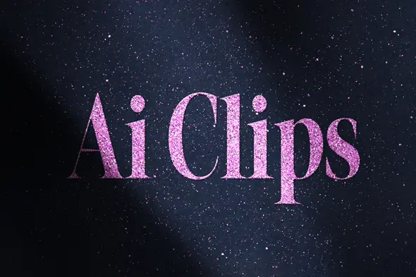Pink Glitter Text on Dark Fabric