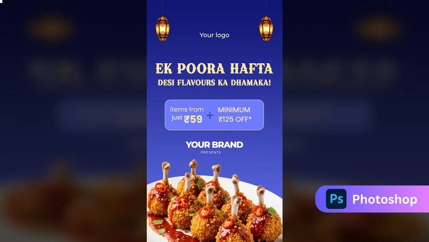 Indian Food Festival Promotion Banner Template
