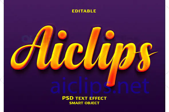 Vibrant Glow Text Effect PSD
