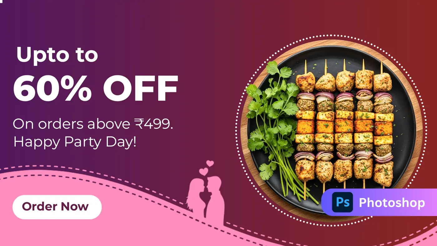 Restaurant Party Deal Promo Template