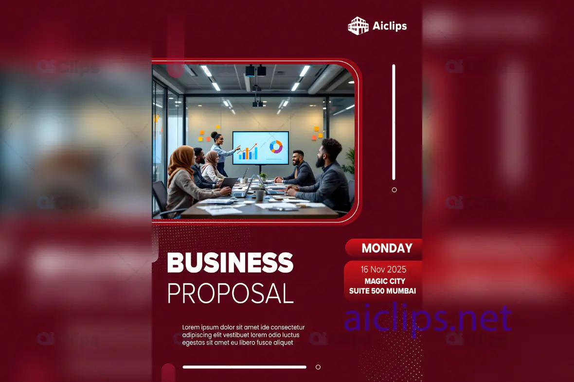 Business Proposal Meeting Flyer PSD Template