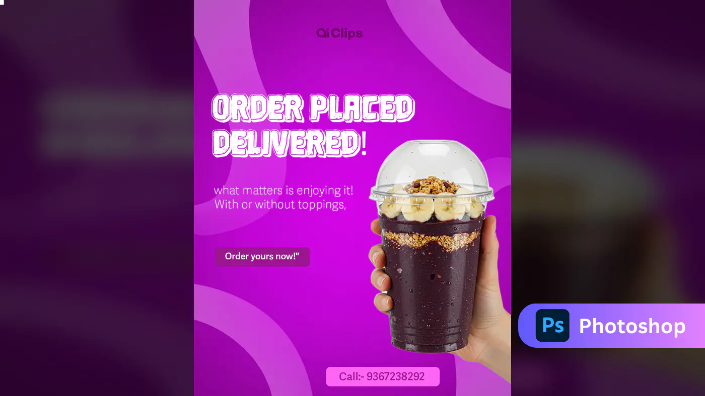 Smoothie Delivery PSD Template