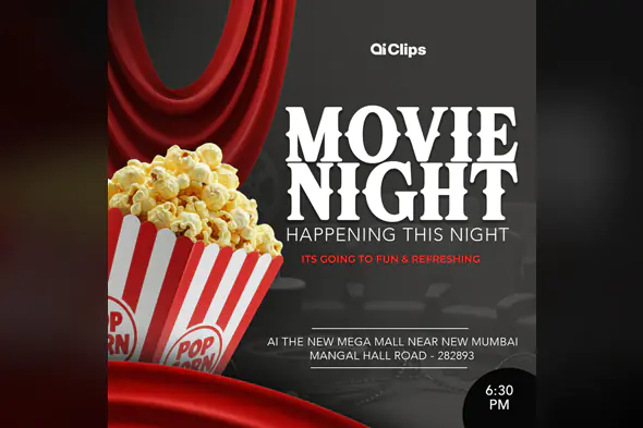 Enhanced Movie Night Event Promotion Template