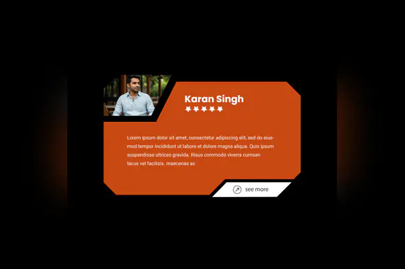Modern Professional Profile Card Template