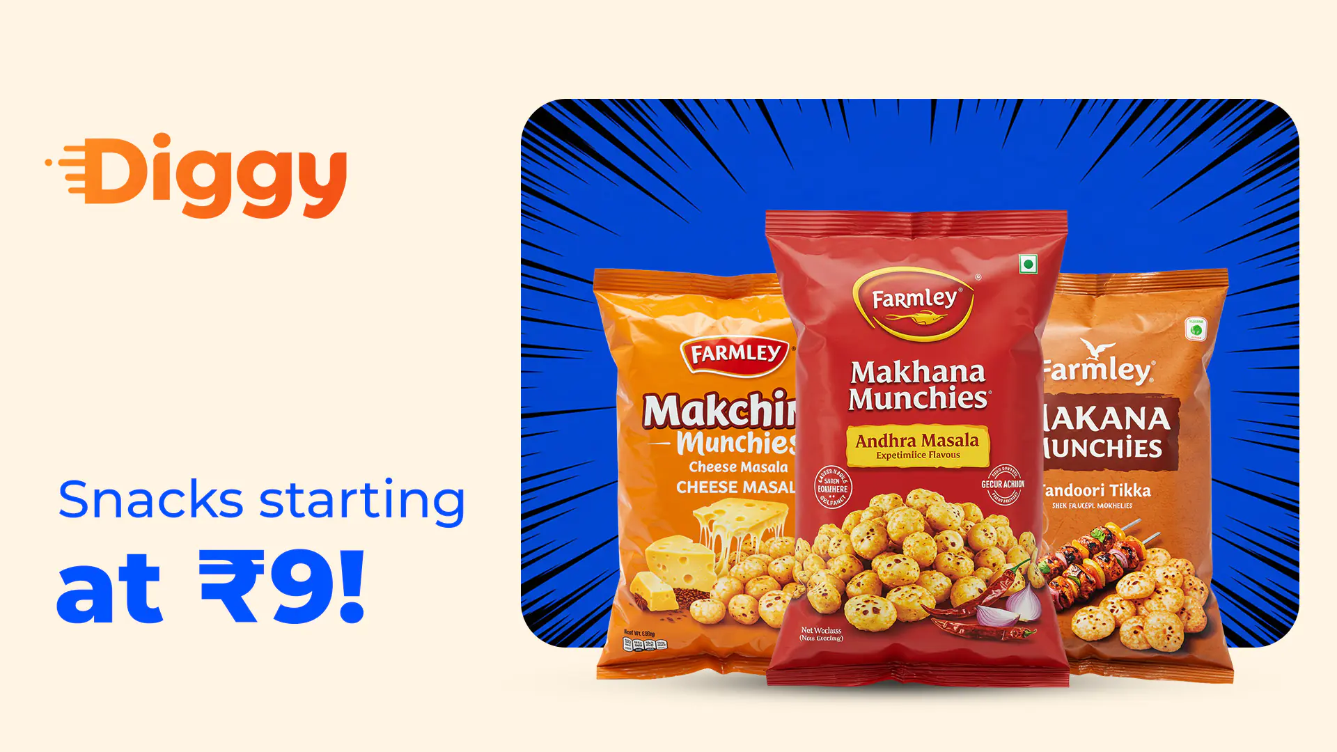 Indian Snack Promotion Template for Diggy