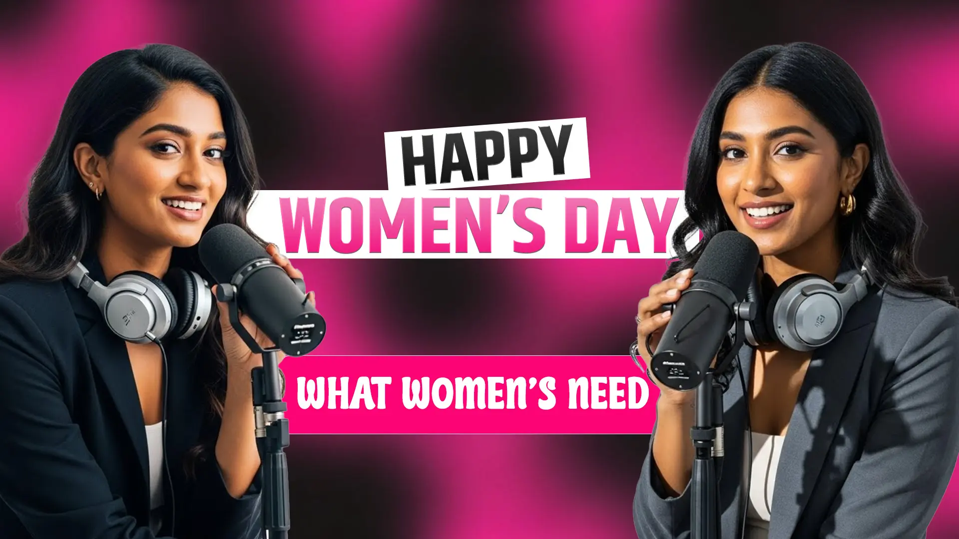 Women's Day Podcast Thumbnail Template