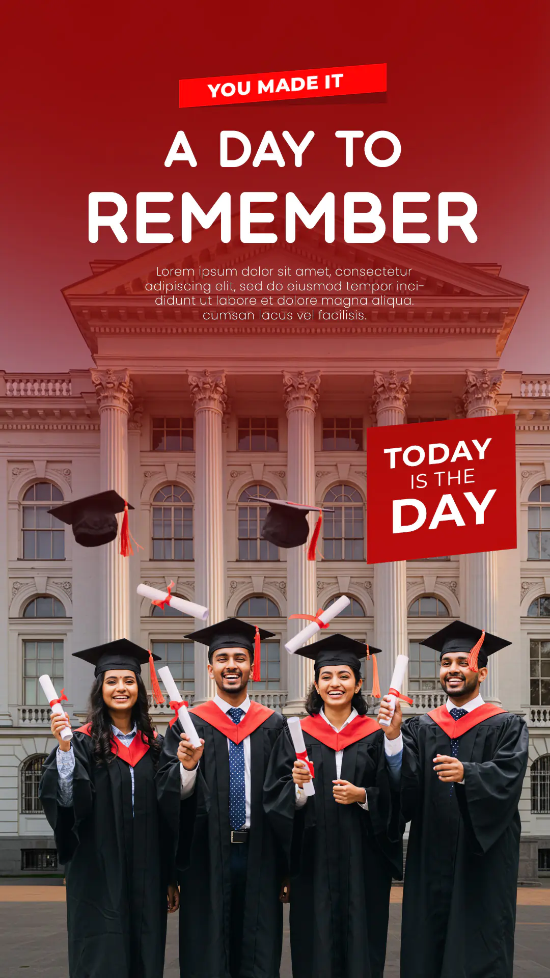 Enhanced Graduation Celebration Poster Template