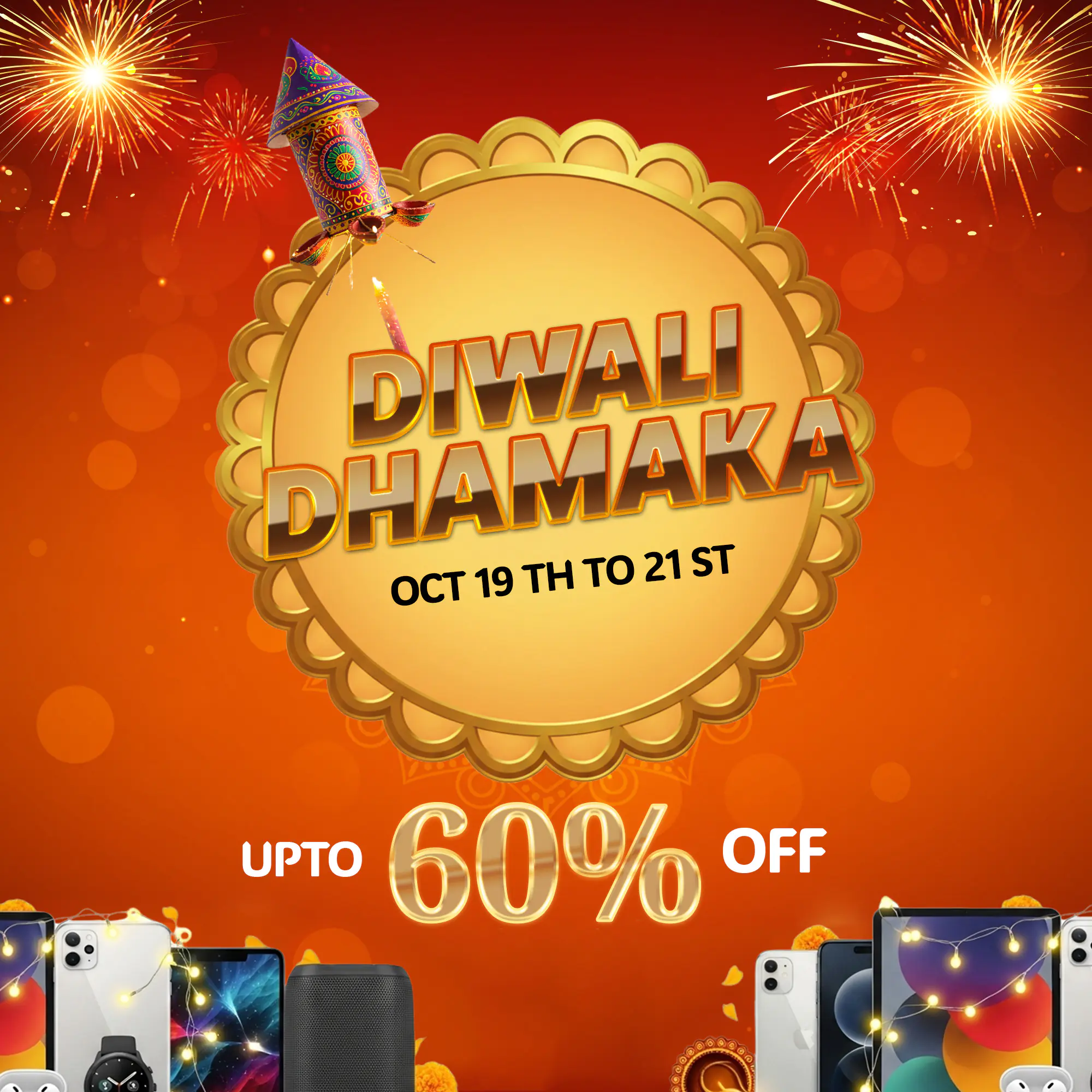 Explosive Diwali Sale Banner