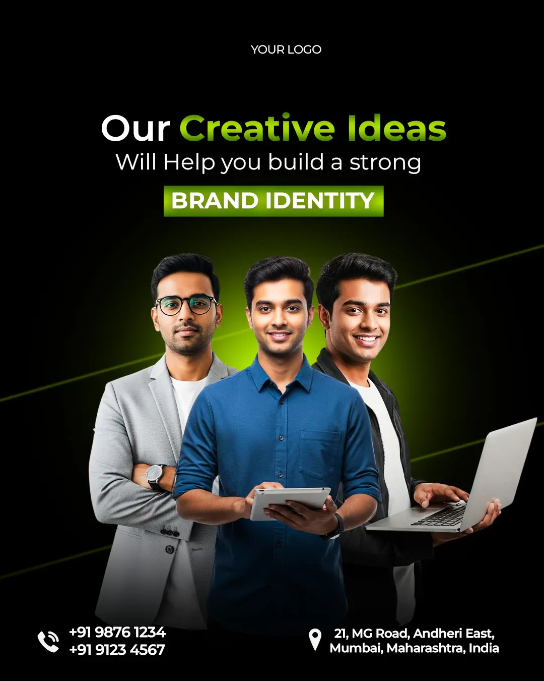 Creative Agency Brand Identity Ad Template