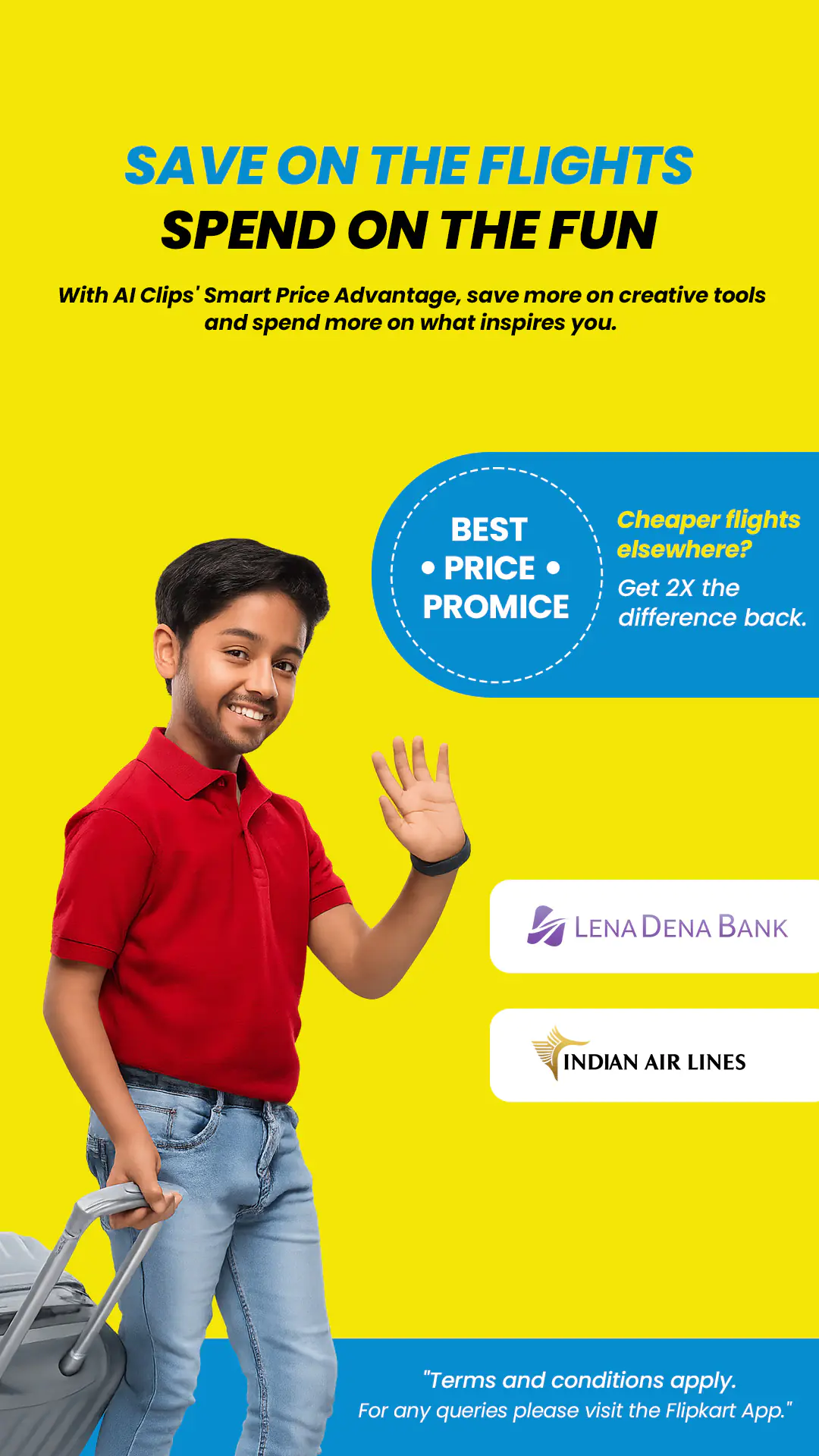 AI Clips Travel Savings Promotion Template