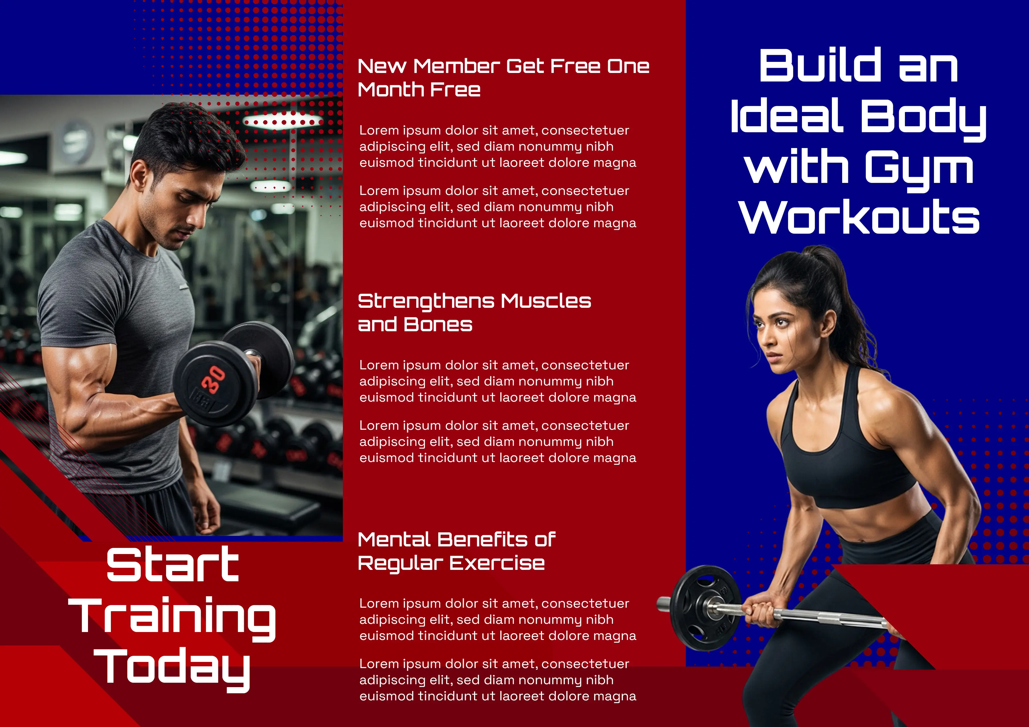 Modern Fitness Gym Promotional Template