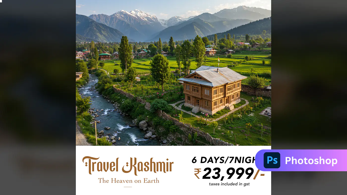 Kashmir Travel Package Promotion Template