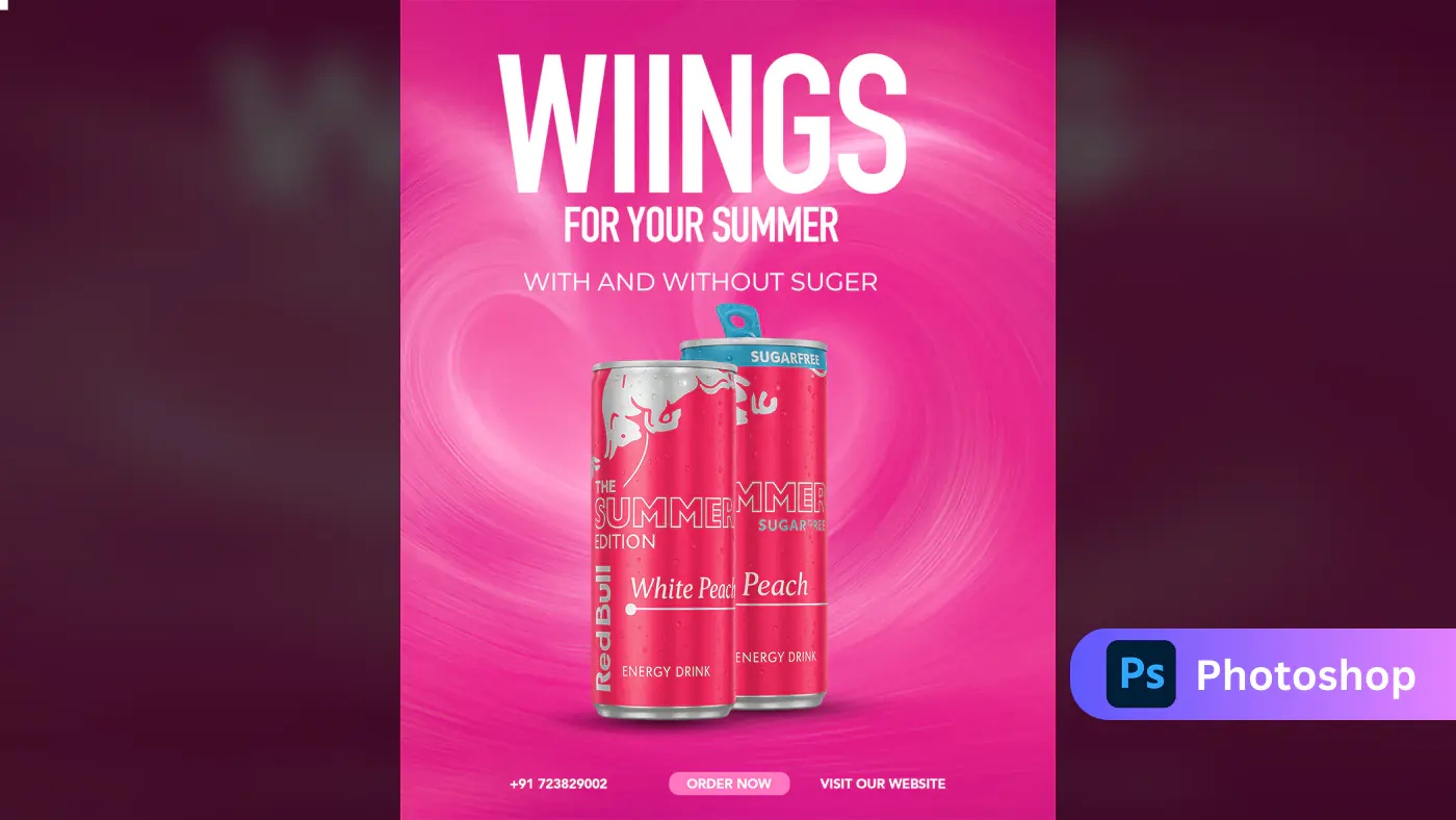 Enhanced Energy Drink Summer Campaign Template