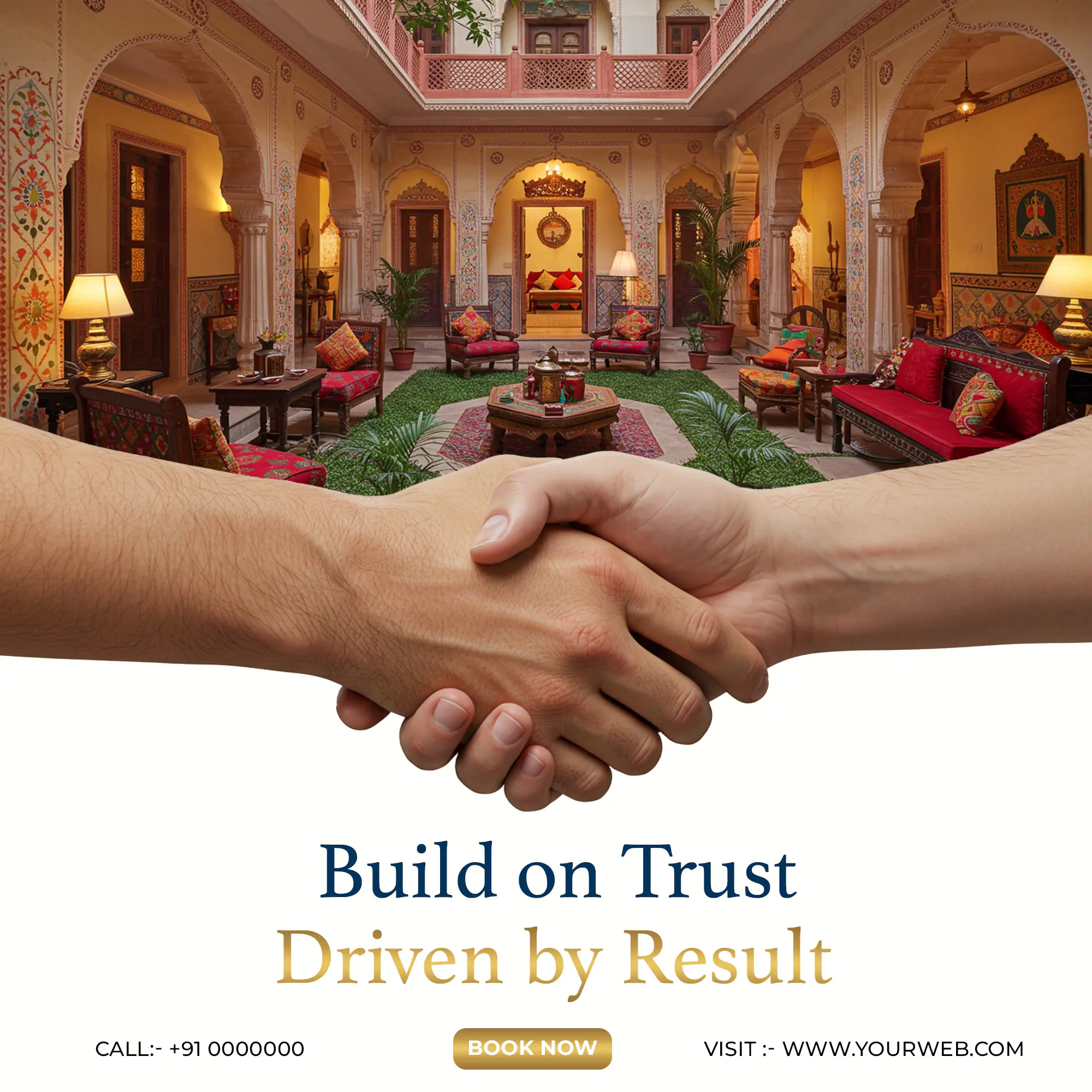 Luxury Heritage Hotel Advertisement Template