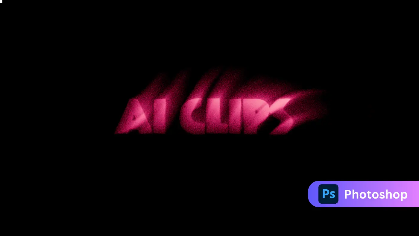 Pink Electric Neon Spray Text Effect