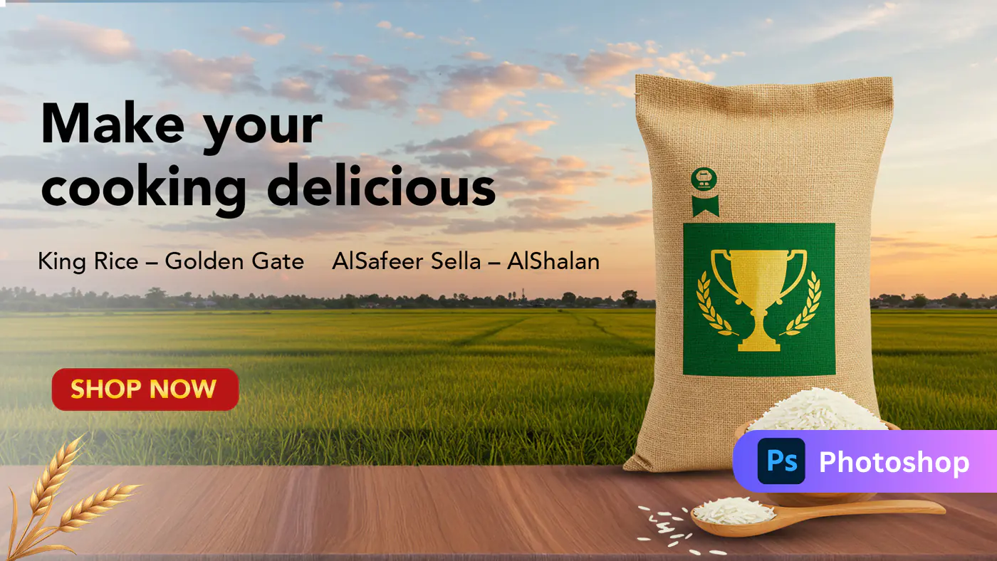 Enhanced Premium Rice Brand Promotion Template