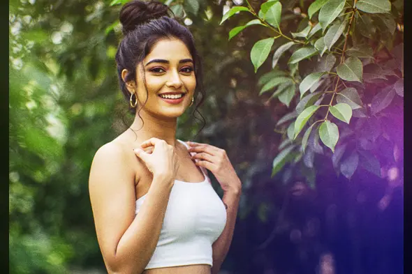 Outdoor Portrait Woman – Film Glow Effect