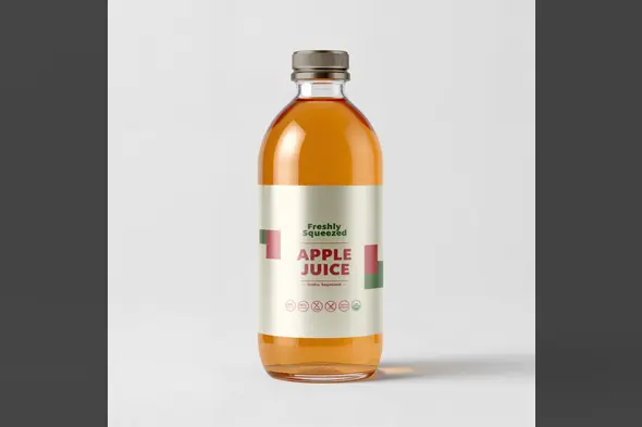 Realistic Juice Bottle Branding Mockup